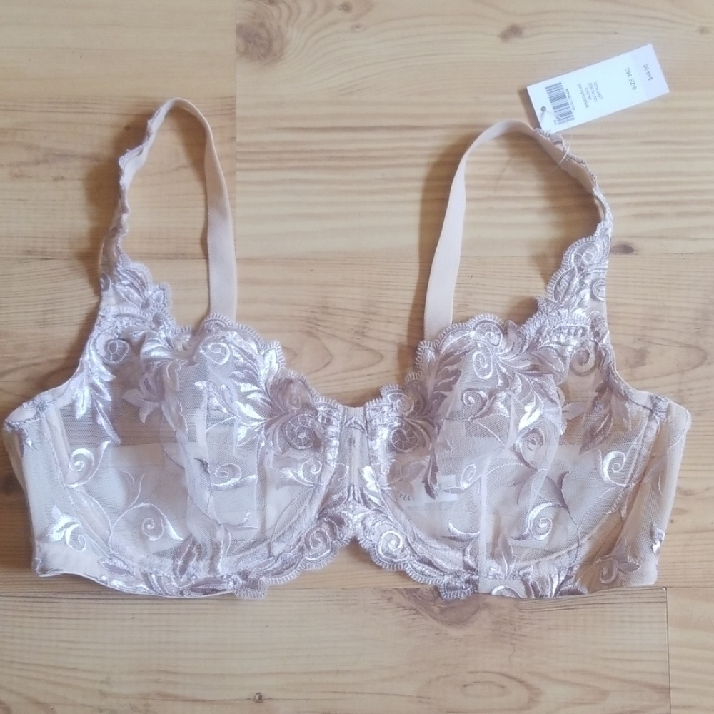 Soma lace bra 38C NWT Nude